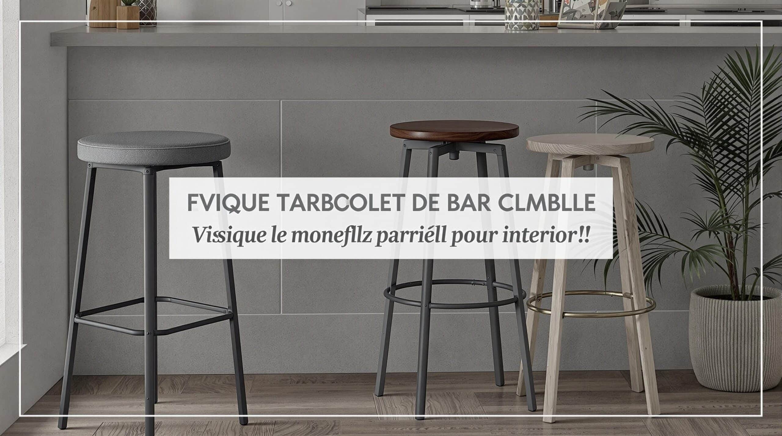 Tabouret industriel bois métal noir H 59.9cm
