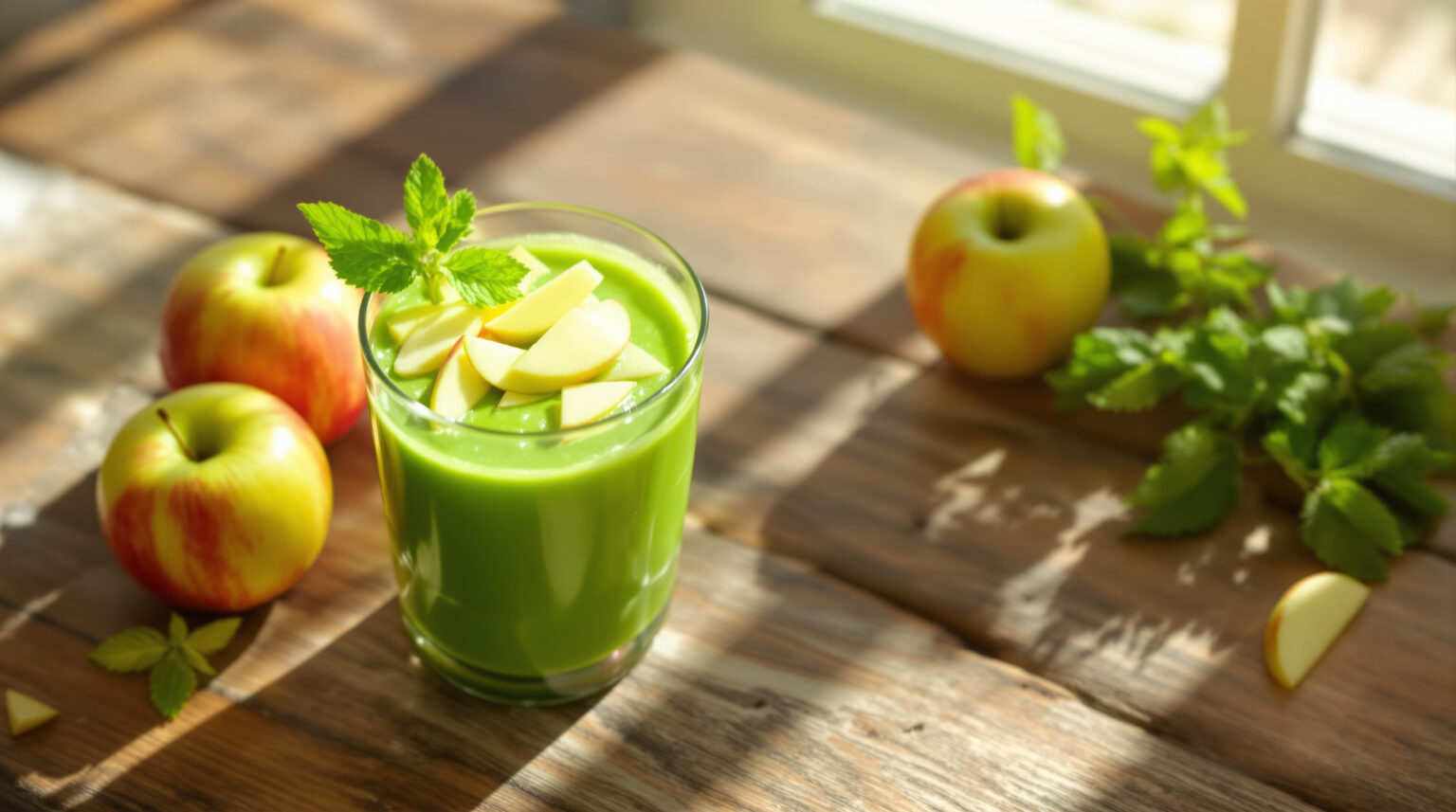 Smoothie au pomme : Recette facile et délicieuse pour un boost de santé !